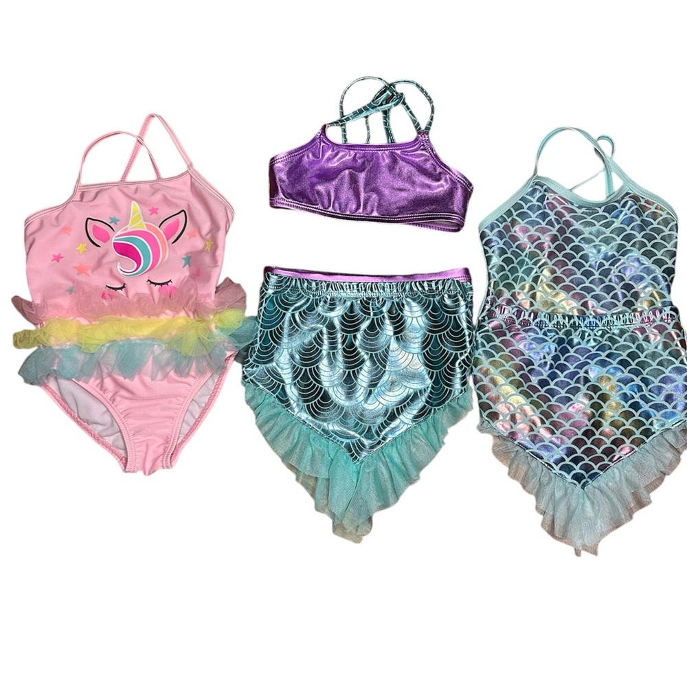 3 toddler girls swimsuits 18-24 months